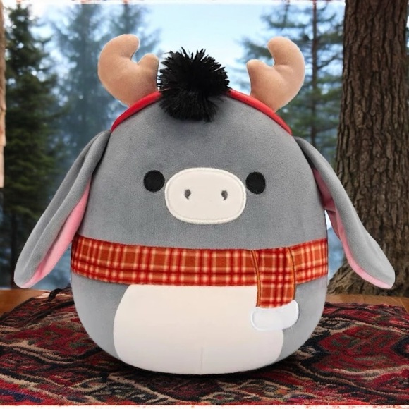 NEW Squishmallows Jason the Donkey 7.5” Christmas Holiday‎ Plush - Picture 1 of 5
